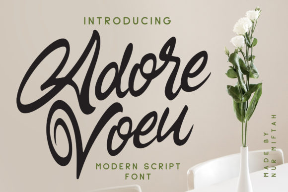 Adore Voeu Font - Preview 1