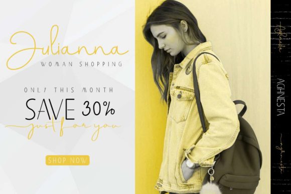 Aghnesta Trio Font PNG with transparent background - Preview 2