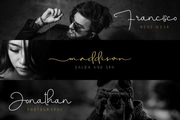 Aghnesta Trio Font PNG with transparent background - Preview 6