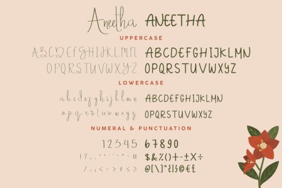 Aneetha Font - Preview 4
