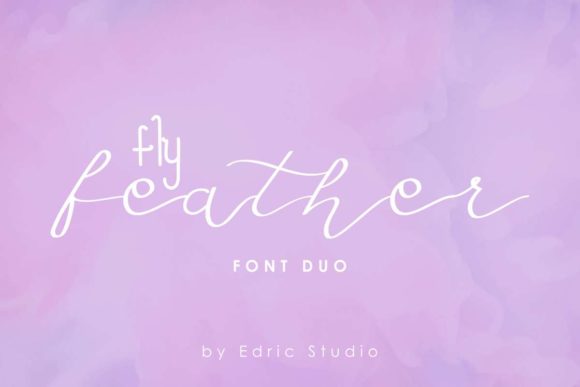 Fly Feather Duo Font - Preview 1