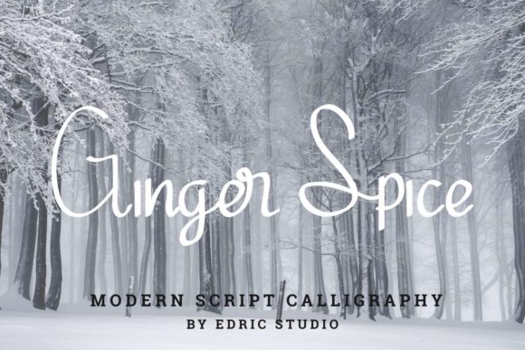 Ginger Spice Font PNG with transparent background - Preview 1