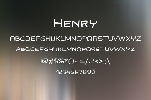 Henry Font - Preview 1