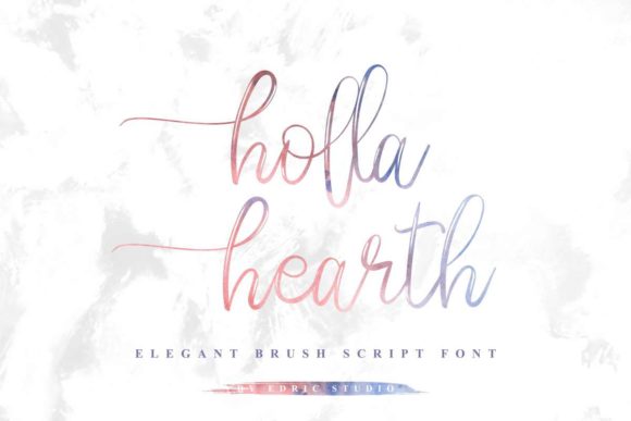 Holla Hearth Font PNG with transparent background - Preview 1