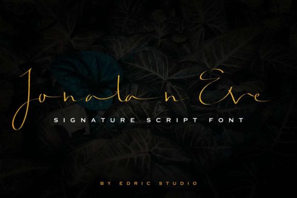 Jonatan Eve Font PNG with transparent background - Preview 1