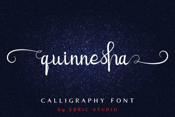 Quinnesha Font PNG with transparent background - Preview 1