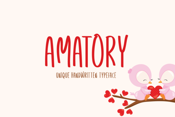 Amatory Font by Instagram Fonts · Creative Fabrica font preview