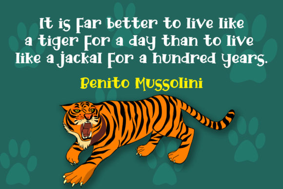 Funky Tiger Font PNG with transparent background - Preview 1