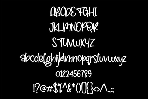 Pillow Talking Font PNG with transparent background - Preview 1