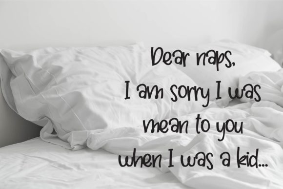 Pillow Talking Font PNG with transparent background - Preview 3