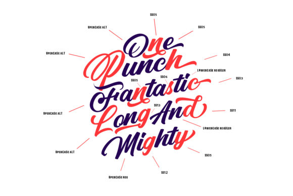 Punch Limit Duo Font PNG with transparent background - Preview 3