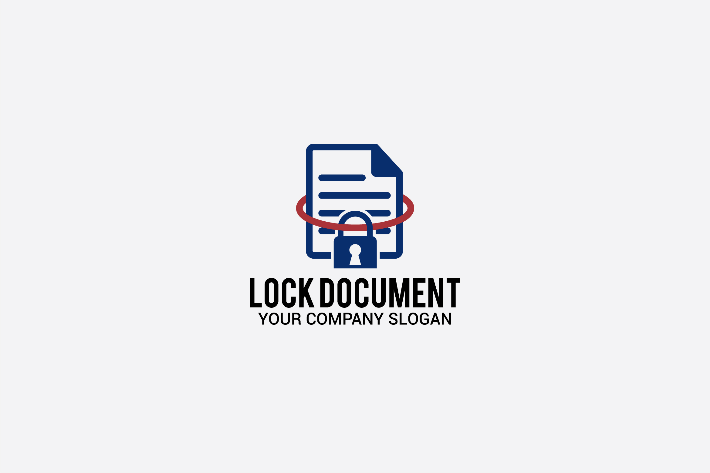 Lock Document Logo Graphic by shazdesigner · Creative Fabrica
