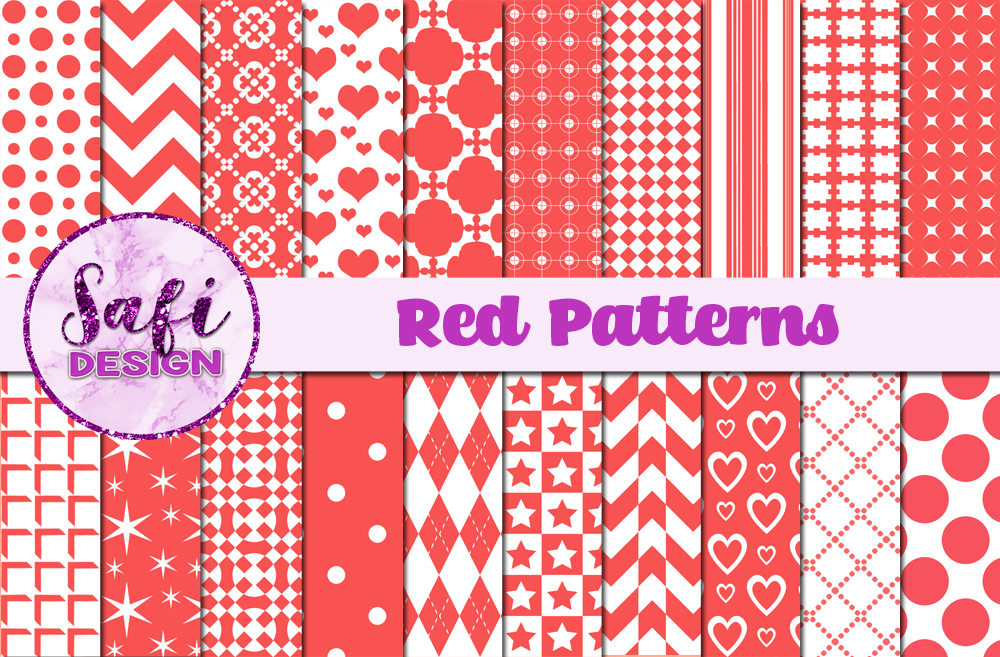 Red Patterns Graphic by Safi Designs · Creative Fabrica