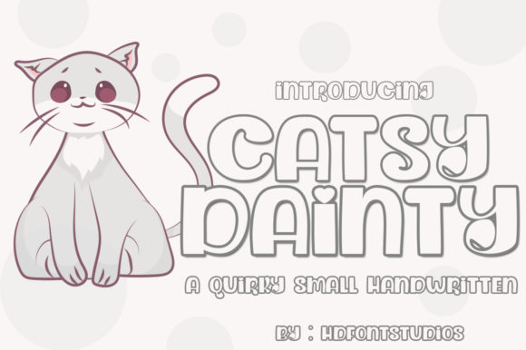 Dainty Catsy Font - Preview 1
