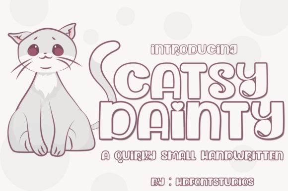 Dainty Catsy Font - Preview 3