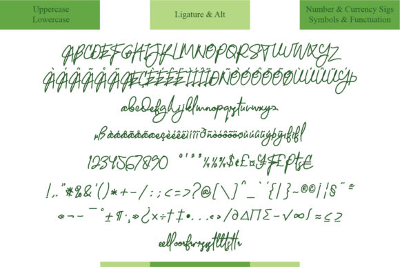 Elegrand Font font preview - 4