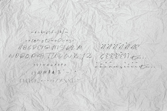Scootish Cat Font PNG with transparent background - Preview 3