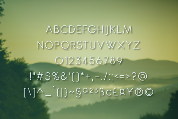 Lauma Light Font PNG with transparent background - Preview 1