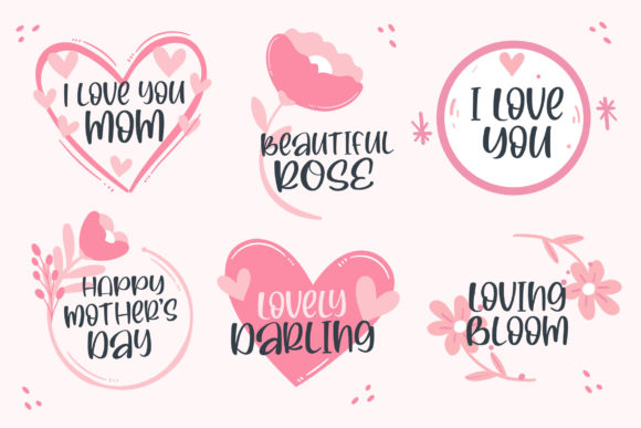Pinky Cream Font PNG with transparent background - Preview 3