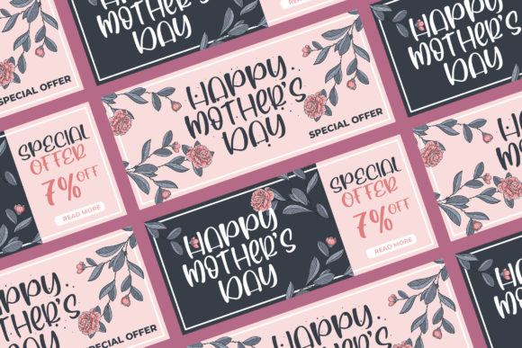 Pinky Cream Font PNG with transparent background - Preview 4