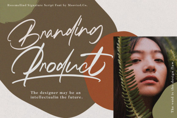 Rosemellind Signature Font PNG with transparent background - Preview 2