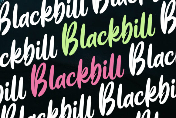 Blackbill Font - Preview 3