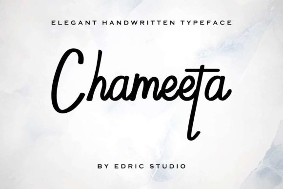 Chameeta Font PNG with transparent background - Preview 1
