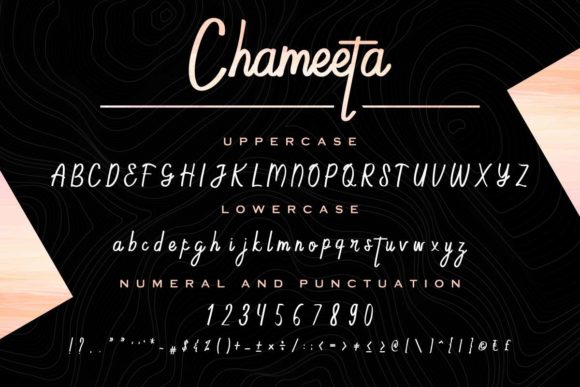 Chameeta Font PNG with transparent background - Preview 4