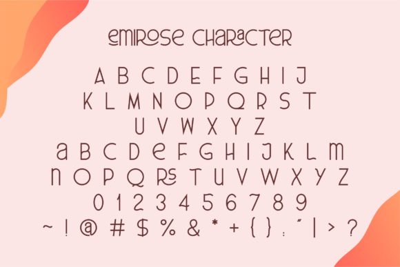 Emirose Font PNG with transparent background - Preview 5