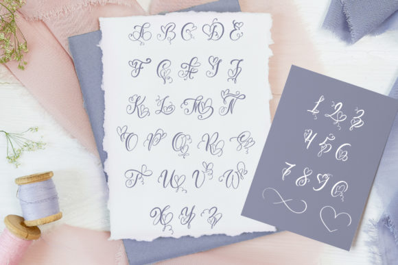 Initial Valentine Font font preview - 2