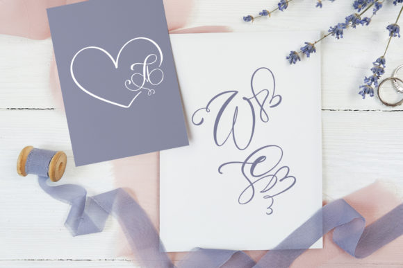 Initial Valentine Font font preview - 3