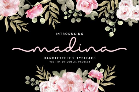 Madina Script & Handwritten Font By Ditoollis Project