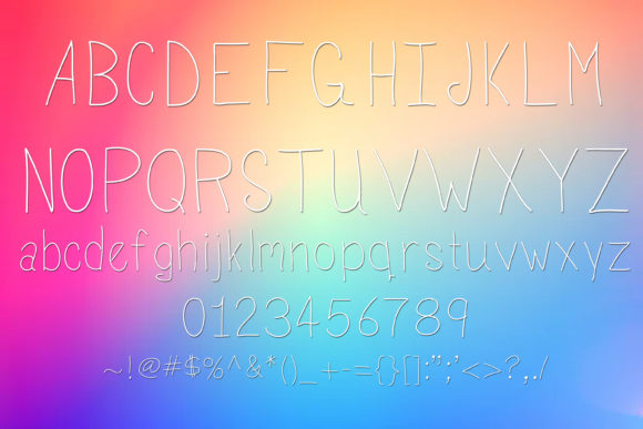 Pixie Sticks Font PNG with transparent background - Preview 1