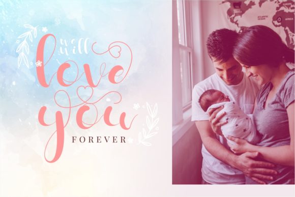 Shafiqa Font PNG with transparent background - Preview 3