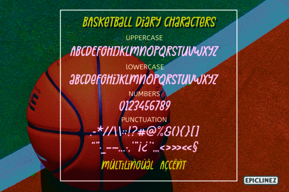 Basketball Diary Font - Preview 5