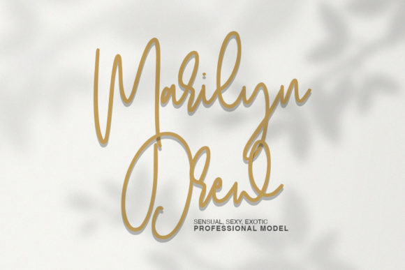 Orchids Font PNG with transparent background - Preview 3