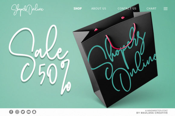 Orchids Font PNG with transparent background - Preview 4