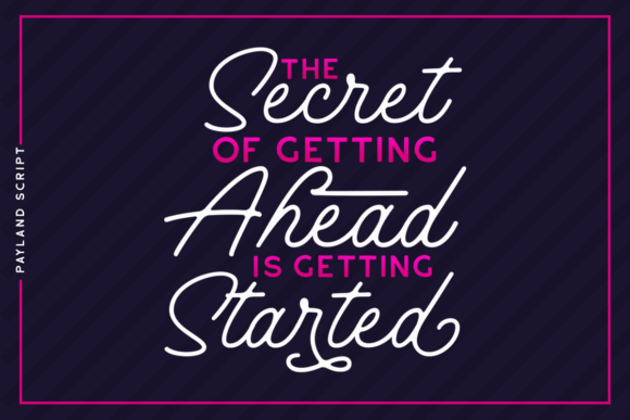 Payland Font font preview - 5