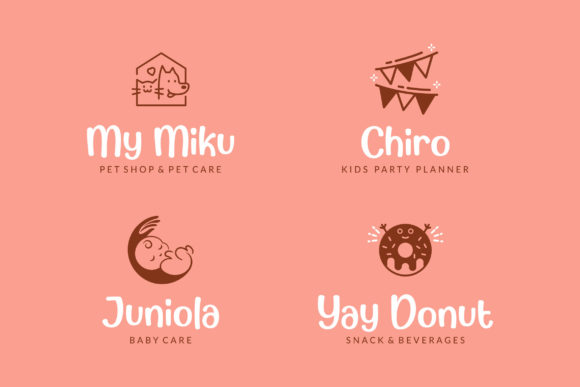 Candy Cake Font PNG with transparent background - Preview 4