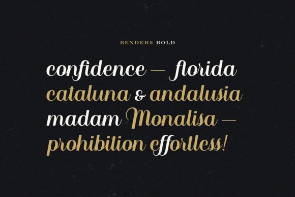 Bender Font - Preview 1