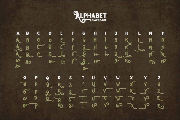 Hipster Letter Font font preview - 4