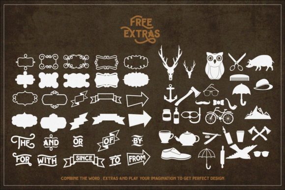 Hipster Letter Font font preview - 5