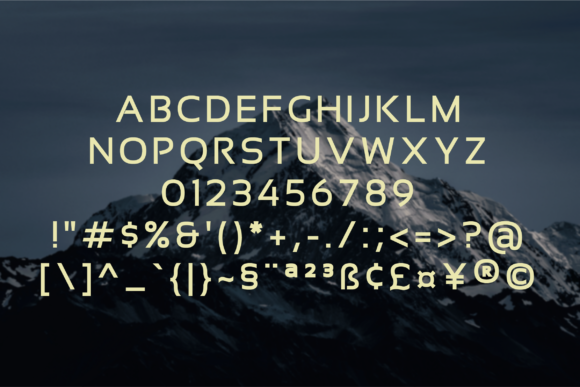Horelios Bold Font PNG with transparent background - Preview 1