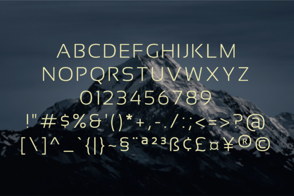 Horelios Extra Light Font PNG with transparent background - Preview 1