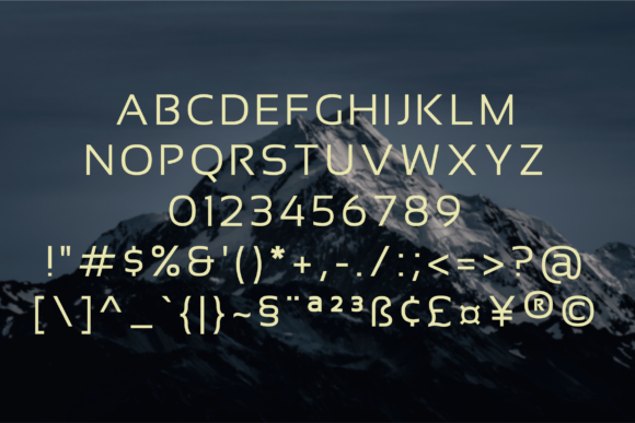 Horelios Font PNG with transparent background - Preview 1