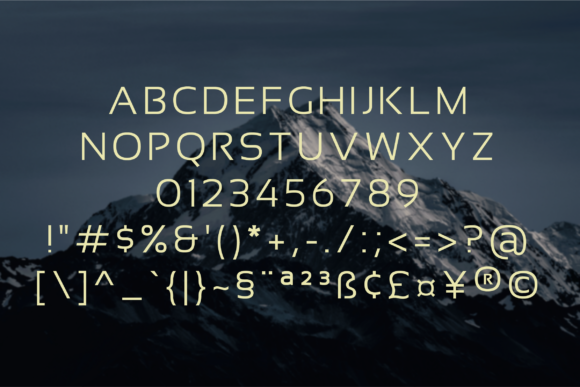 Horelios Light Font PNG with transparent background - Preview 1