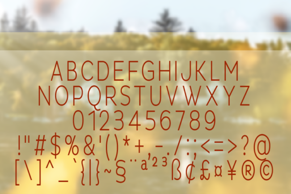 Nueve Font PNG with transparent background - Preview 1