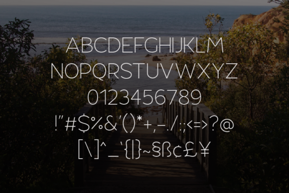 Quinestha Thin Font PNG with transparent background - Preview 1