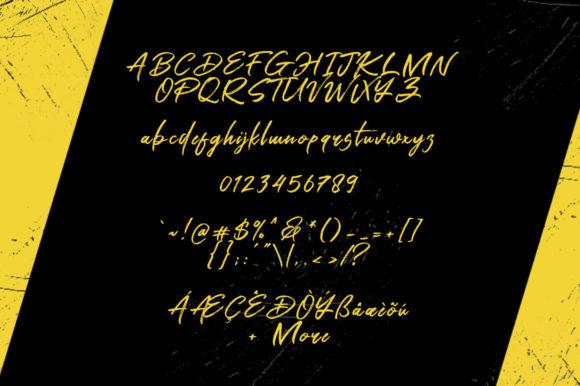 Antam Script Font PNG with transparent background - Preview 5