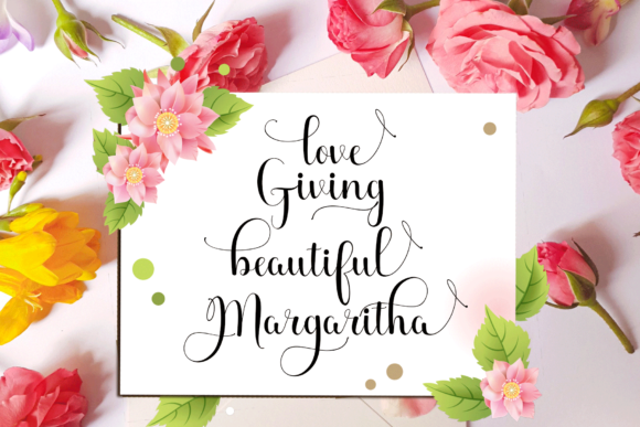 Beauty Maheyrah Font PNG with transparent background - Preview 1